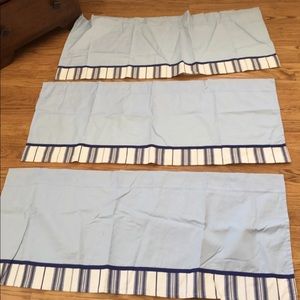 Pottery Barn Kids Blue and White Curtains